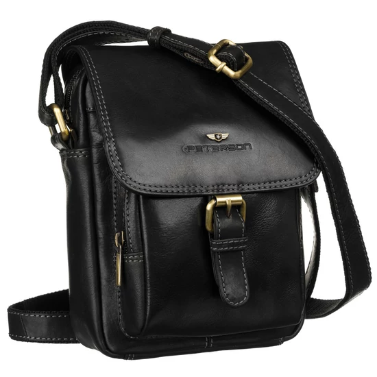 Bőr táska PTN TB-012-COM BLACK