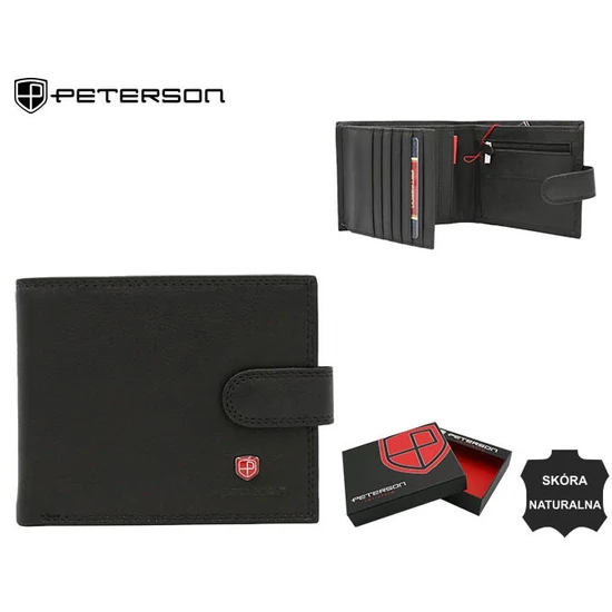 Bőr pénztárca PTN MR-08L-CN BLACK