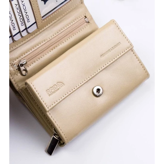 ROVICKY RFID bőr pénztárca R-RD-02-GCL-Q