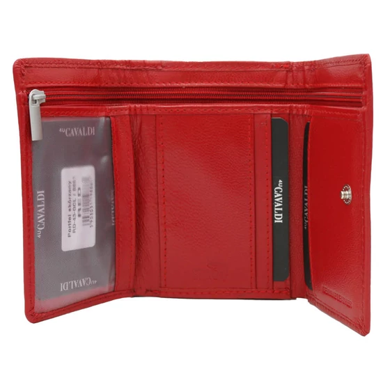 Bőr pénztárca RD-43-GCL RED