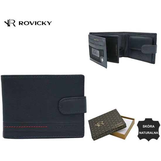 ROVICKY RFID bőr pénztárca R-N992L-GAT