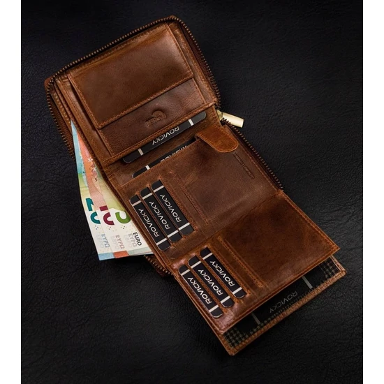 Férfi bőr pénztárca N4Z-HWM Brown