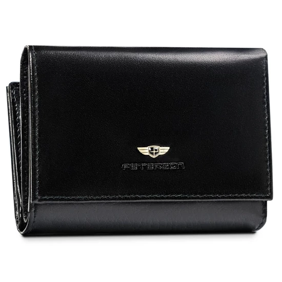 Női bőr pénztárca PTN 247-BO Fekete