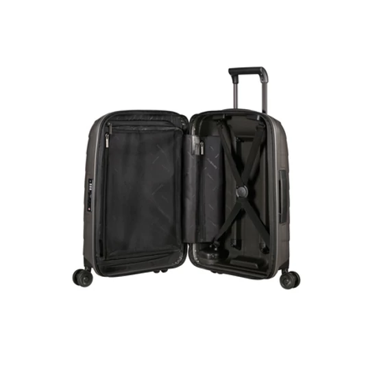 Samsonite Attrix Spinner Bővíthető Kabinbőrönd 55x35x23 cm Dune 10 év garancia