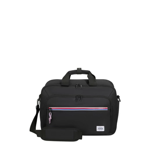 Vízlepergető anyagból American Tourister UpBeat 3 - Funkciós Fedélzeti táska fekete színben méret:40 x 30 x 20 cm