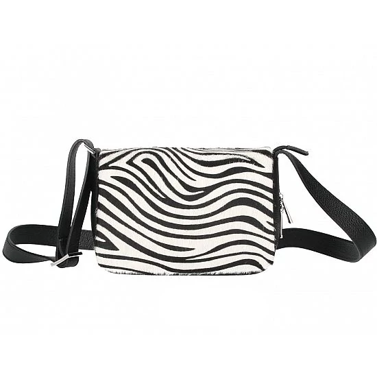 Valódi bőr női táska Zebra mintával TR291