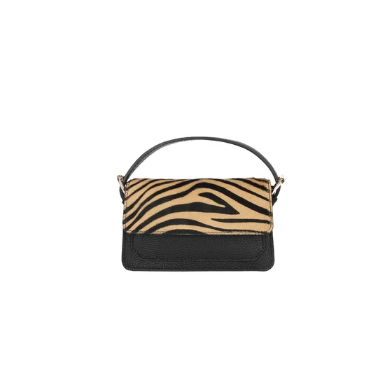 Valódi bőr női táska Barna Zebra TR305