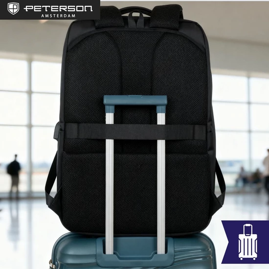 Bőrönd méretű  utazóhátizsák 55x40x20 WizzAir elsőbbségi méret USB töltővel