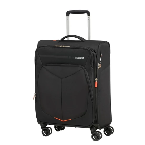 American Tourister Summerfunk Spinner Bővíthető Kabinbőrönd 55 cm Black