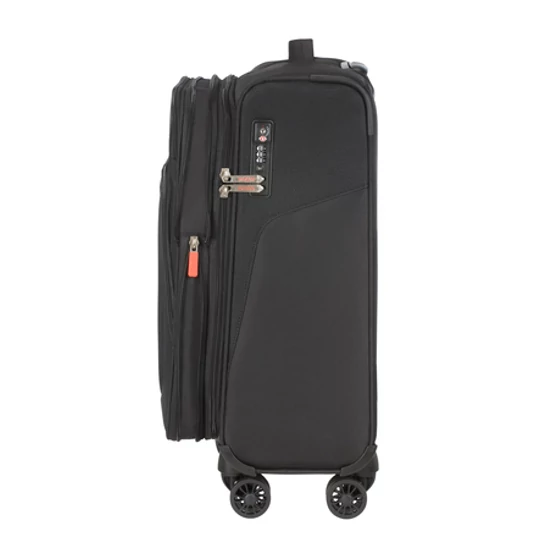 American Tourister Summerfunk Spinner Bővíthető Kabinbőrönd 55 cm Black