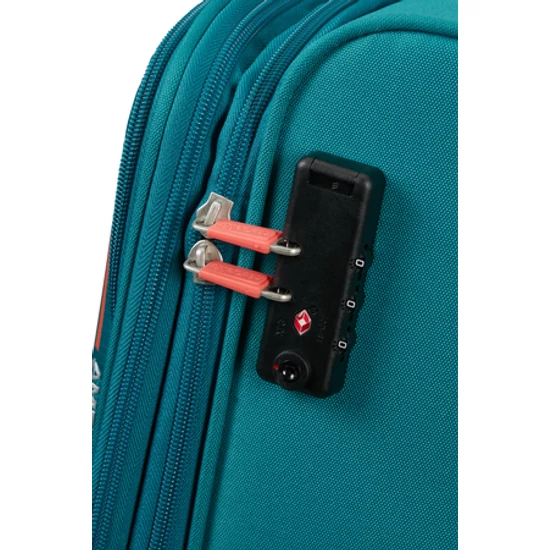 American Tourister Pulsonic Spinner Bővíthető Kabinbőrönd 55cm StoneTeal
