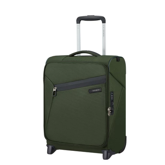 Litebeam Repülőgép ülése alá helyezhető állóbőrőnd 45cm 5 év garancia Sötétzöld