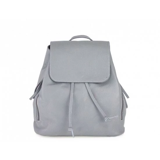 Valódi bőr női hátitáska szürke színben S7068 Grey