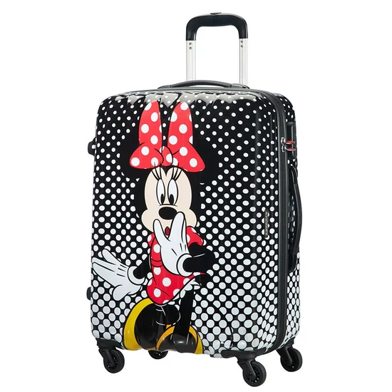 American Tourister Disney Legends Minnie PolkaDots Spinner bőrönd 65 cm-es