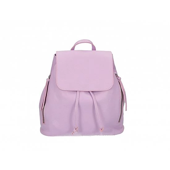 Valódi bőr női hátitáska világoslila színben S7068 Lilac