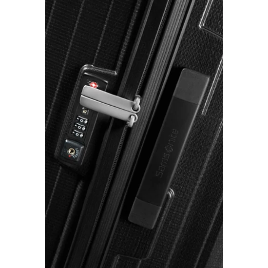 Samsonite Lite-Box Spinner Bőrönd 75 cm Black 10 év garancia