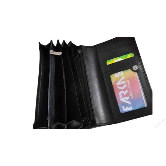 Divatos bőr női pénztárca fekete színben 8672.4.2 Black