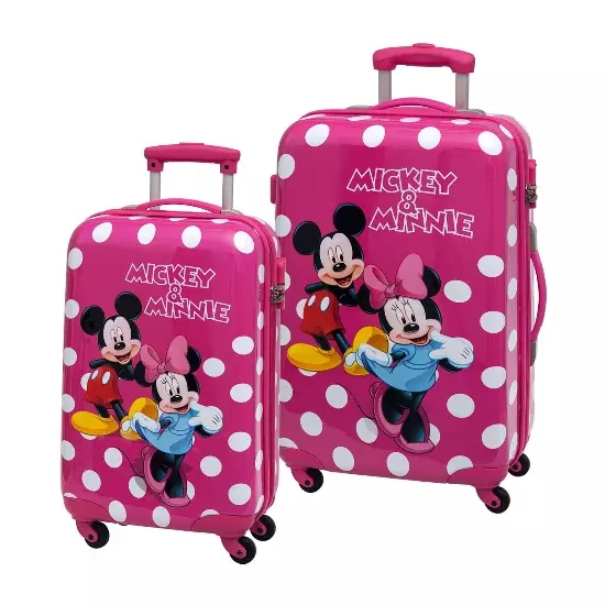 DI-20714 Disney Minnie & Mickey Lunares 4-kerekes gyermekbőrönd
