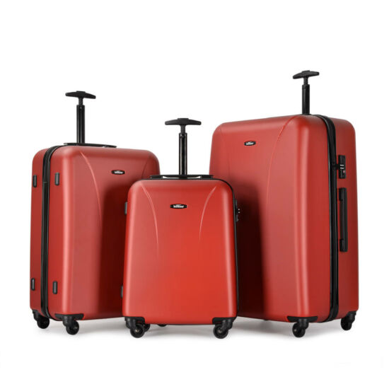 Bontour Vacation 3 db-os bőrönd szett piros