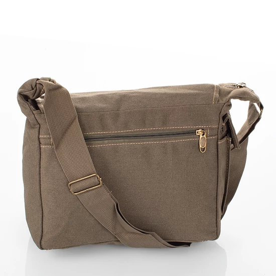 Vászon oldaltáska khaki színben 6245-khaki