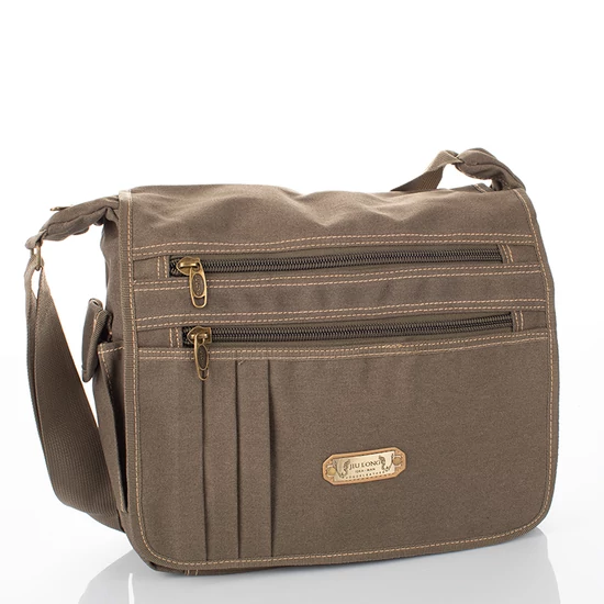 Vászon oldaltáska khaki zöld színben 61541-khaki
