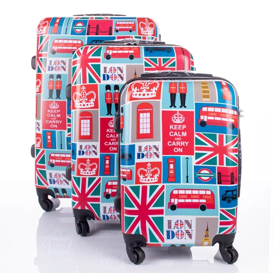 London mintás bőröndszett 3 részes 