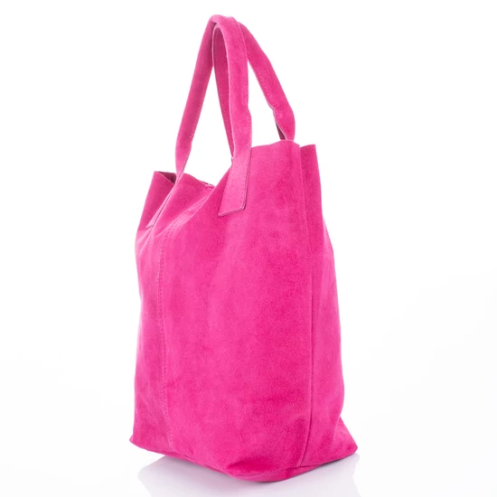 Valódi bőr női táska pink színben
