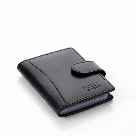GIULIO COLLECTION valódi bőr kártyatartó RFID rendszerrel 