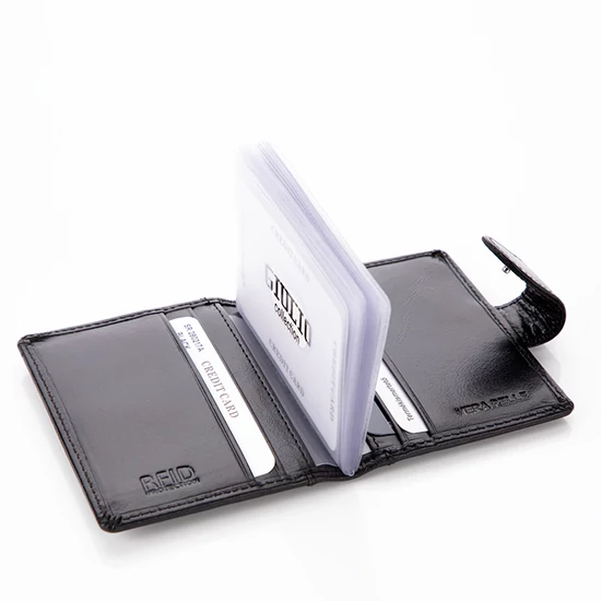 GIULIO COLLECTION valódi bőr kártyatartó RFID rendszerrel 