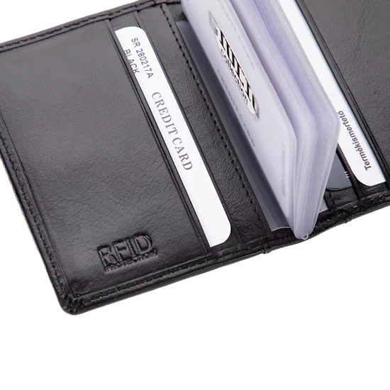 GIULIO COLLECTION valódi bőr kártyatartó RFID rendszerrel 
