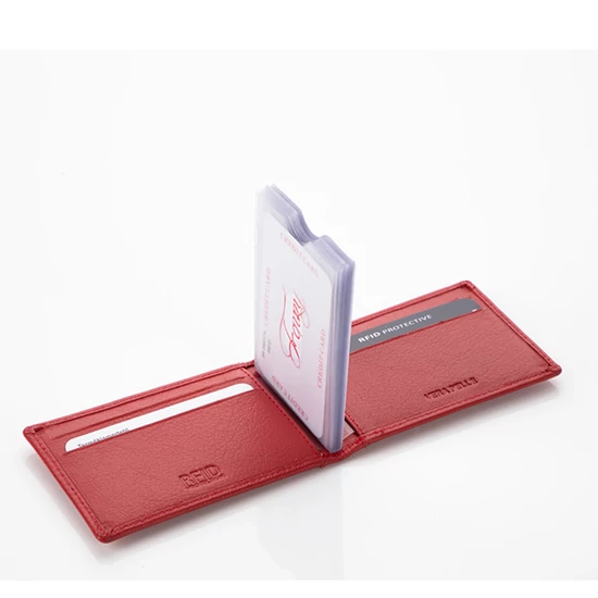 FAIRY valódi bőr kártyatartó RFID rendszerrel