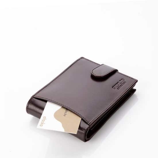 Bőr férfi pénztárca Autós mintával RFID rendszerrel Díszdobozban ( 8 kártyatartó )