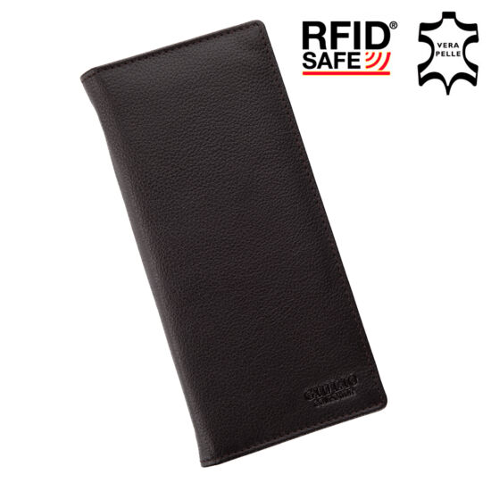 GIULIO valódi bőr pénztárca, irattartó RFID rendszerrel*