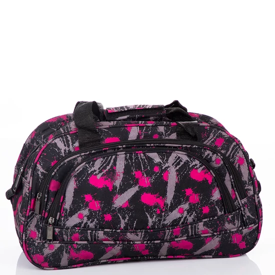 Euroline utazótáska A162140 Black+Pink RYANAIR WIZZAIR KÉZIPOGGYÁSZ MÉRETŰ UTAZÓTÁSKA