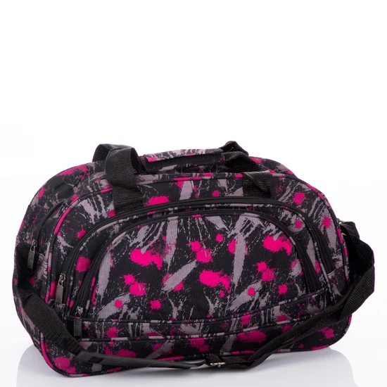 Euroline utazótáska A162140 Black+Pink RYANAIR WIZZAIR KÉZIPOGGYÁSZ MÉRETŰ UTAZÓTÁSKA