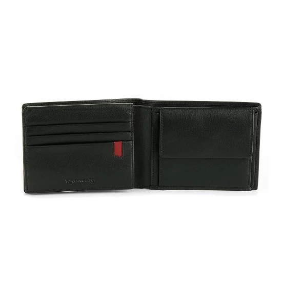 Roncato bőr pénztárca fekete színben R-2903 Black