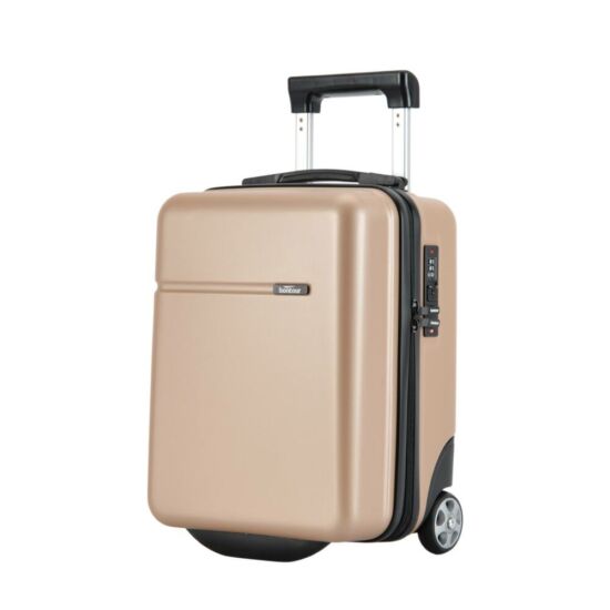 Bontour Bőrönd kabin méret Pezsgő színben WIZZAIR járataira ingyenesen felvihető   (40 x 30 x 20 cm)