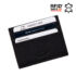 GIULIO Valódi bőr kártyatartó RFID Védelemmel Fekete színben
