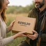 GIULIO Férfi Vadász Ajándékcsomag – Valódi Bőr Pénztárca & Öv Szett