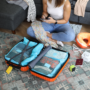 Kép 7/10 - Bőröndrendező táskák utazáshoz 6 db-os szet bordó színben