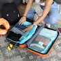 Kép 10/10 - Bőröndrendező táskák utazáshoz 6 db-os szett navy pöttyös színben