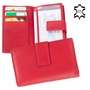 Kép 1/5 - Pénztárca piros színben sok kártyatartóval