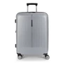 Gabol Brooklyn 4-kerekes bővíthető bőrönd Ezüst színben 65 cm GA-1239M