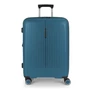 Gabol Brooklyn 4-kerekes bővíthető bőrönd Türkiz színben 65 cm GA-1239M