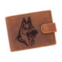 Kép 2/12 - Giulio  pénztárca bőr díszdobozban németjuhász kutya mintával RFID rendszerrel