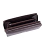 Bőr női pénztárca barna színben sok kártyatartóval 