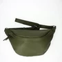 Valódi bőr női oldaltáska military green