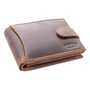 GIULIO valódi bőr férfi pénztárca barna színben ( 8 kártyatartó )