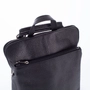 Kép 2/10 - Valódi bőr női hátizsák Ipad tartóval fekete színben