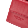 Kép 9/15 - Valódi bőr brifkó pénztárca piros színben díszdobozban virág mintával RFID védelemmel